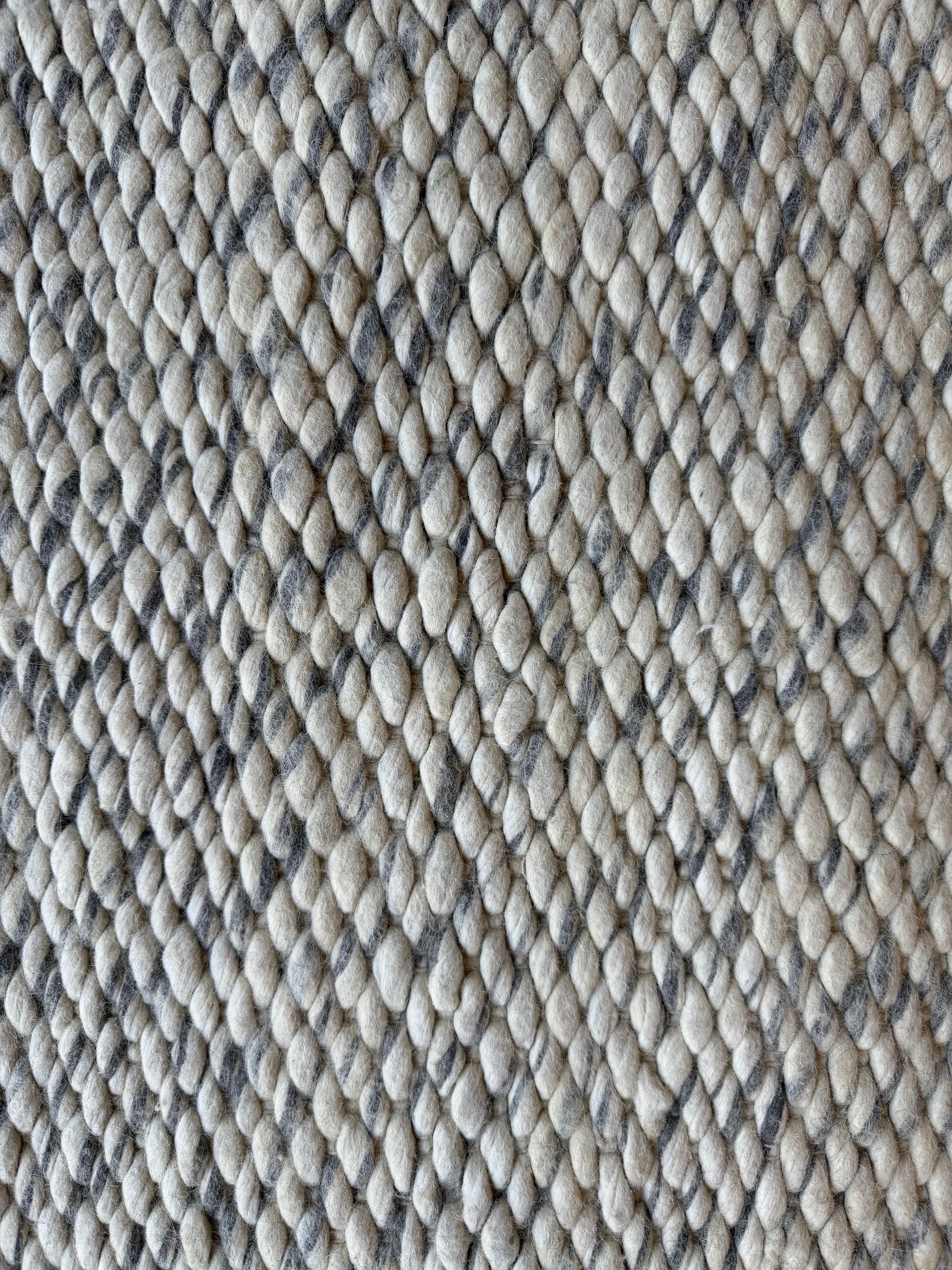 Arden Chunky Wool Blend Rug – Natural 135x190