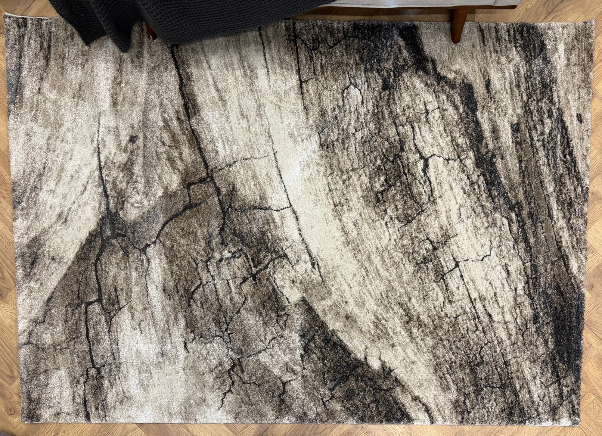 Crete Stonebreak beige Grey Modern Rug