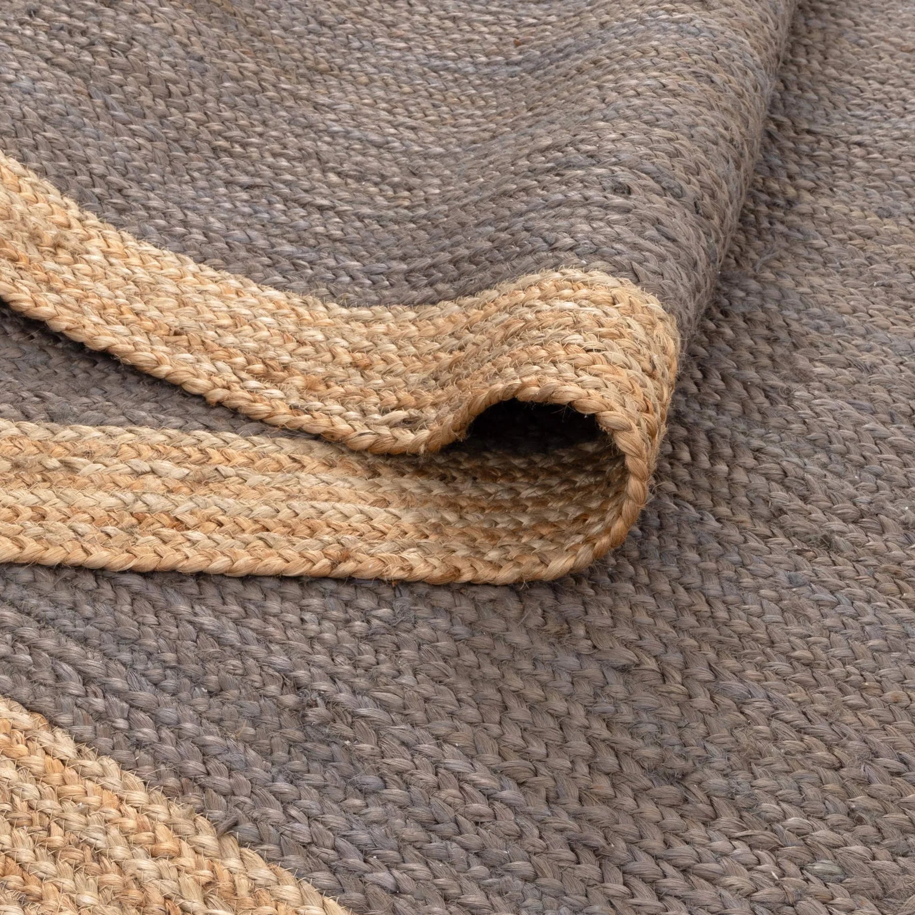 Hampton Centre Taupe Jute Rug