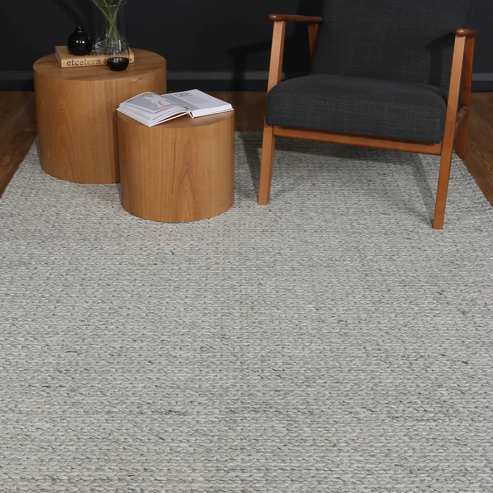 Harlow Cue grey Wool 160 x 230 rug