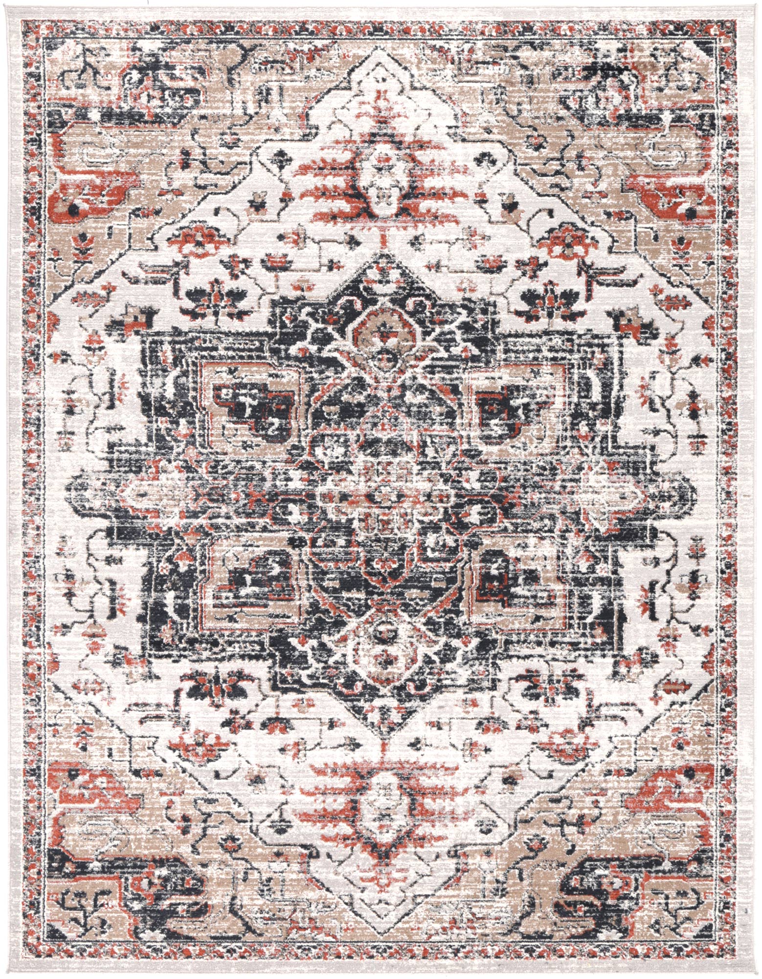 Havana Terra blue grey Traditional transitional Rust Multi 200 x 280 Rug