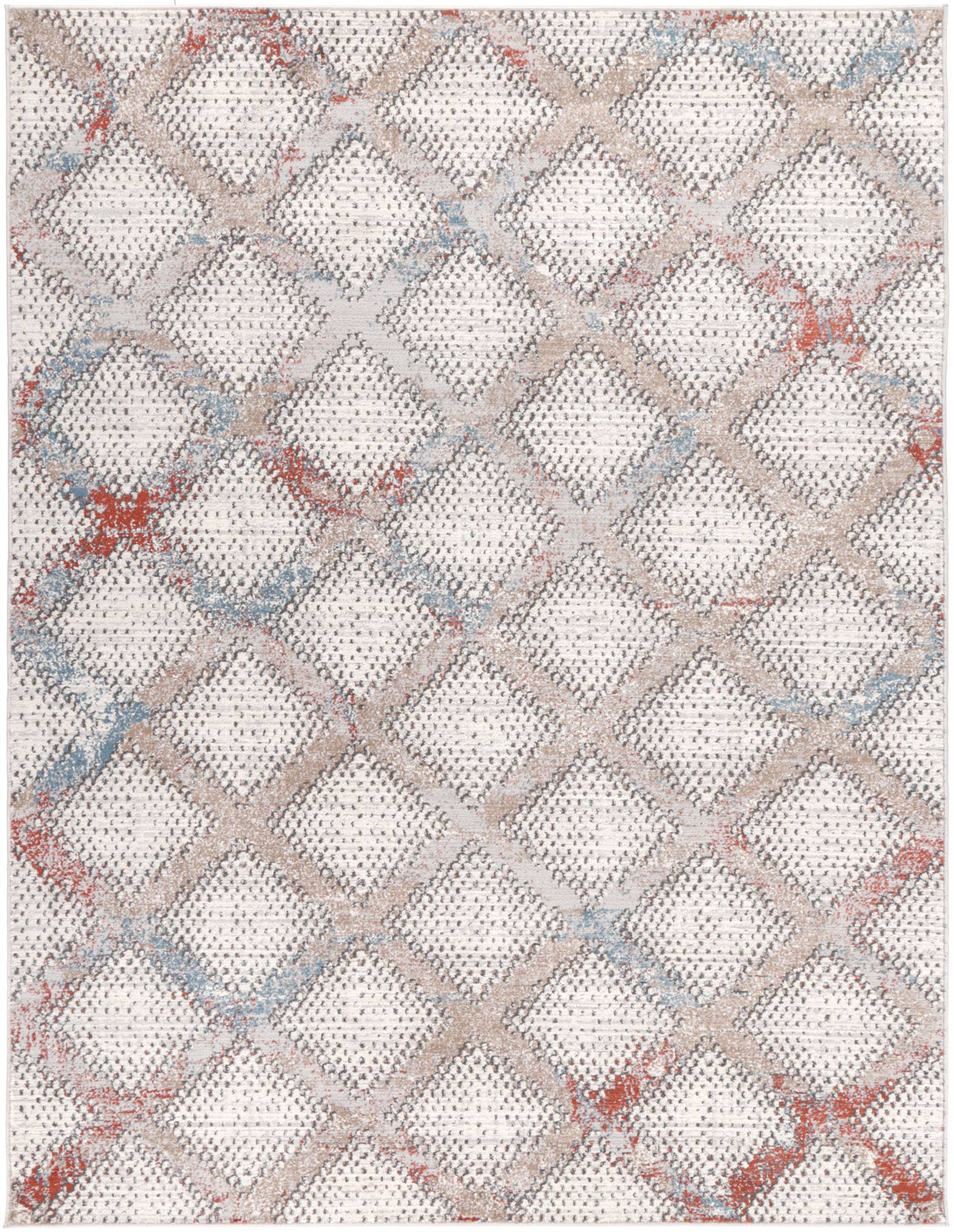 Havana Terra blue Modern Multi 160 x 220 cm