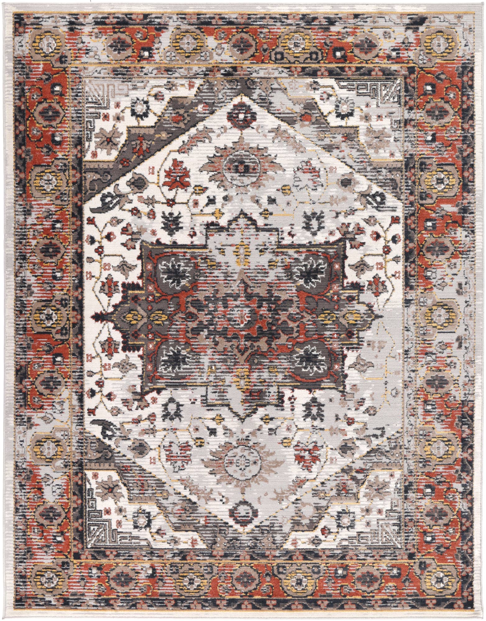 Havana Terra blue Traditional transitional Rust Multi Rug
