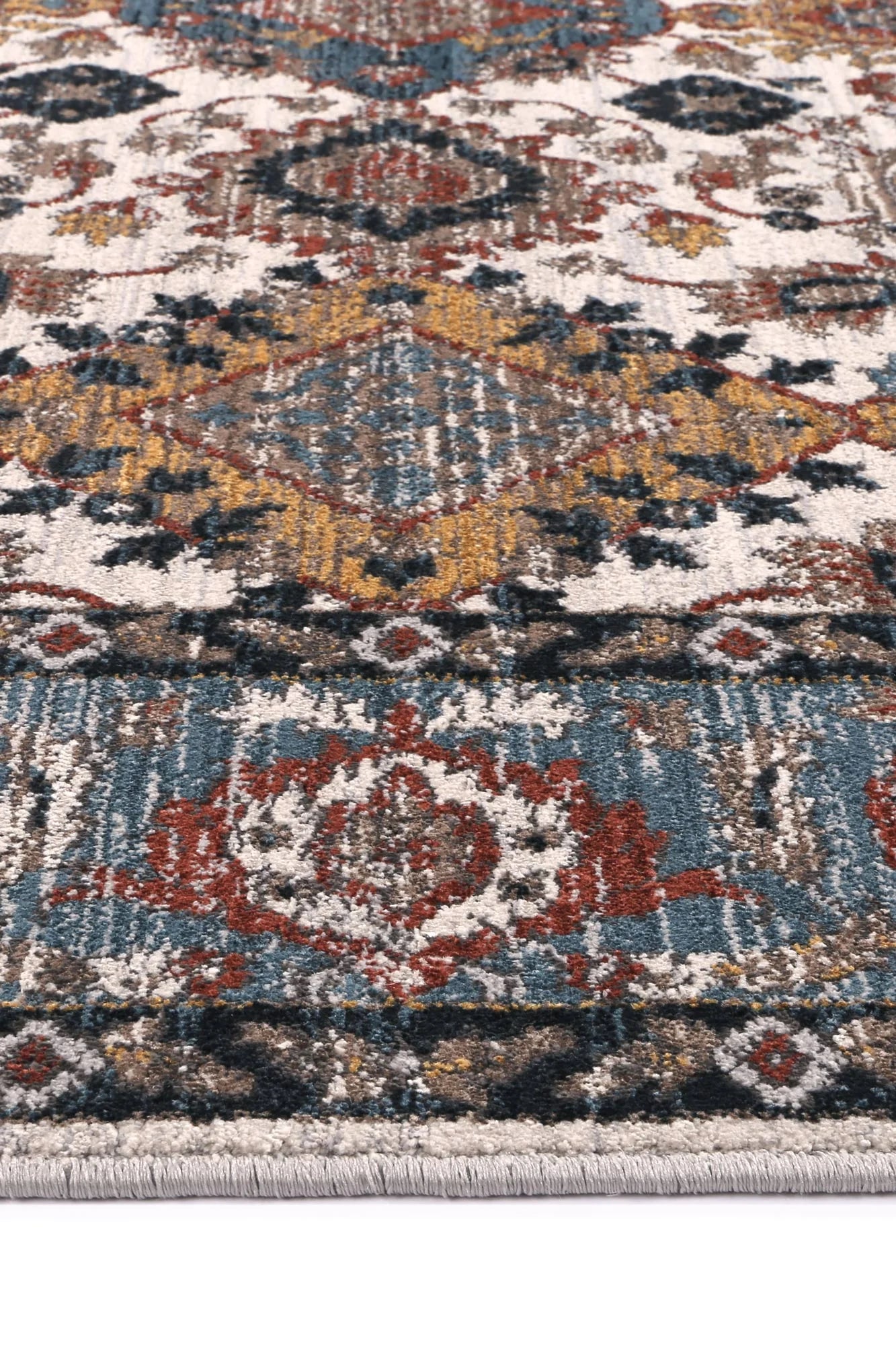 Havana Terra blue mixed Transitional Multi 160 x 220 cm