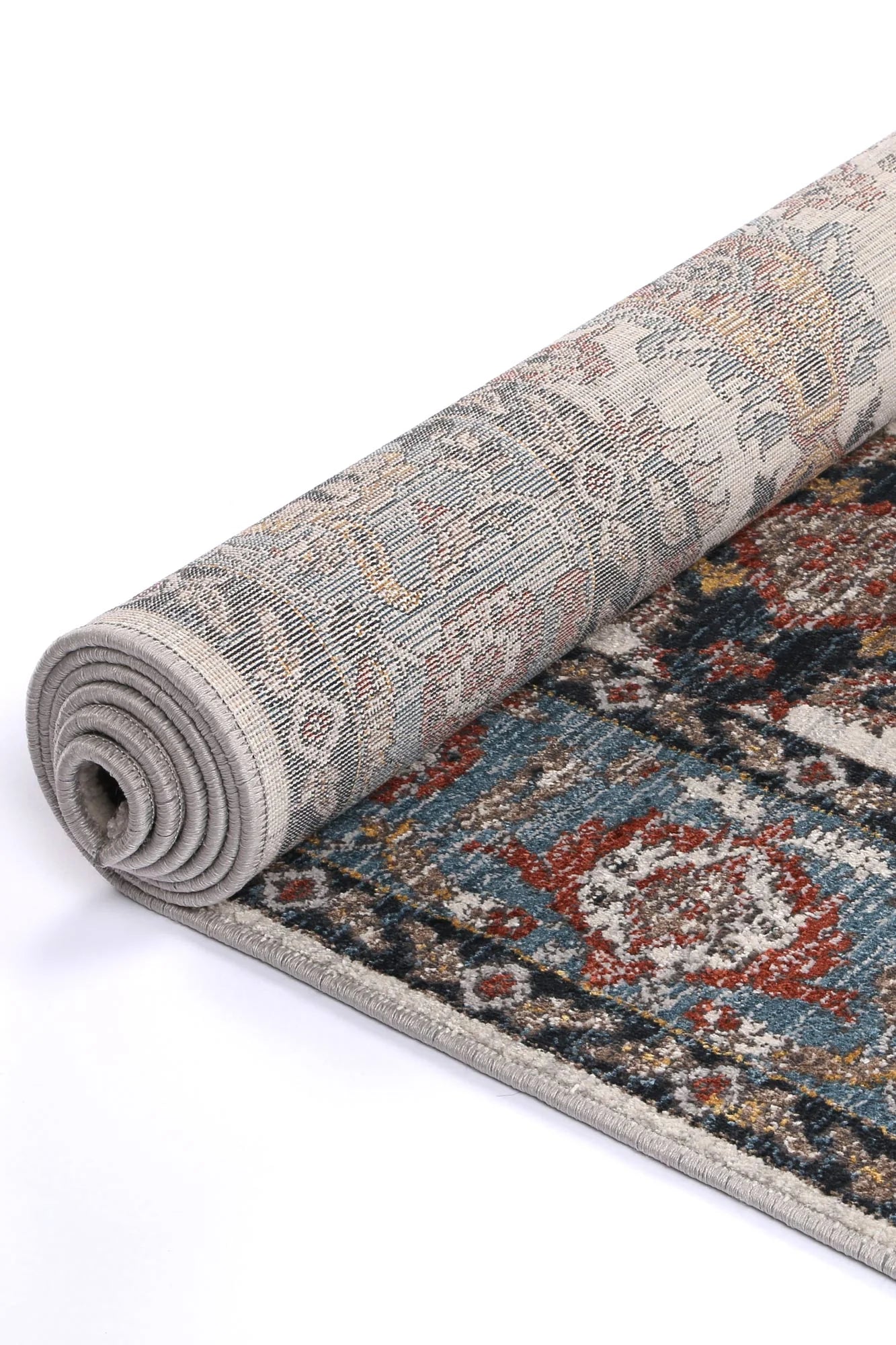 Havana Terra blue mixed Transitional Multi 160 x 220 cm