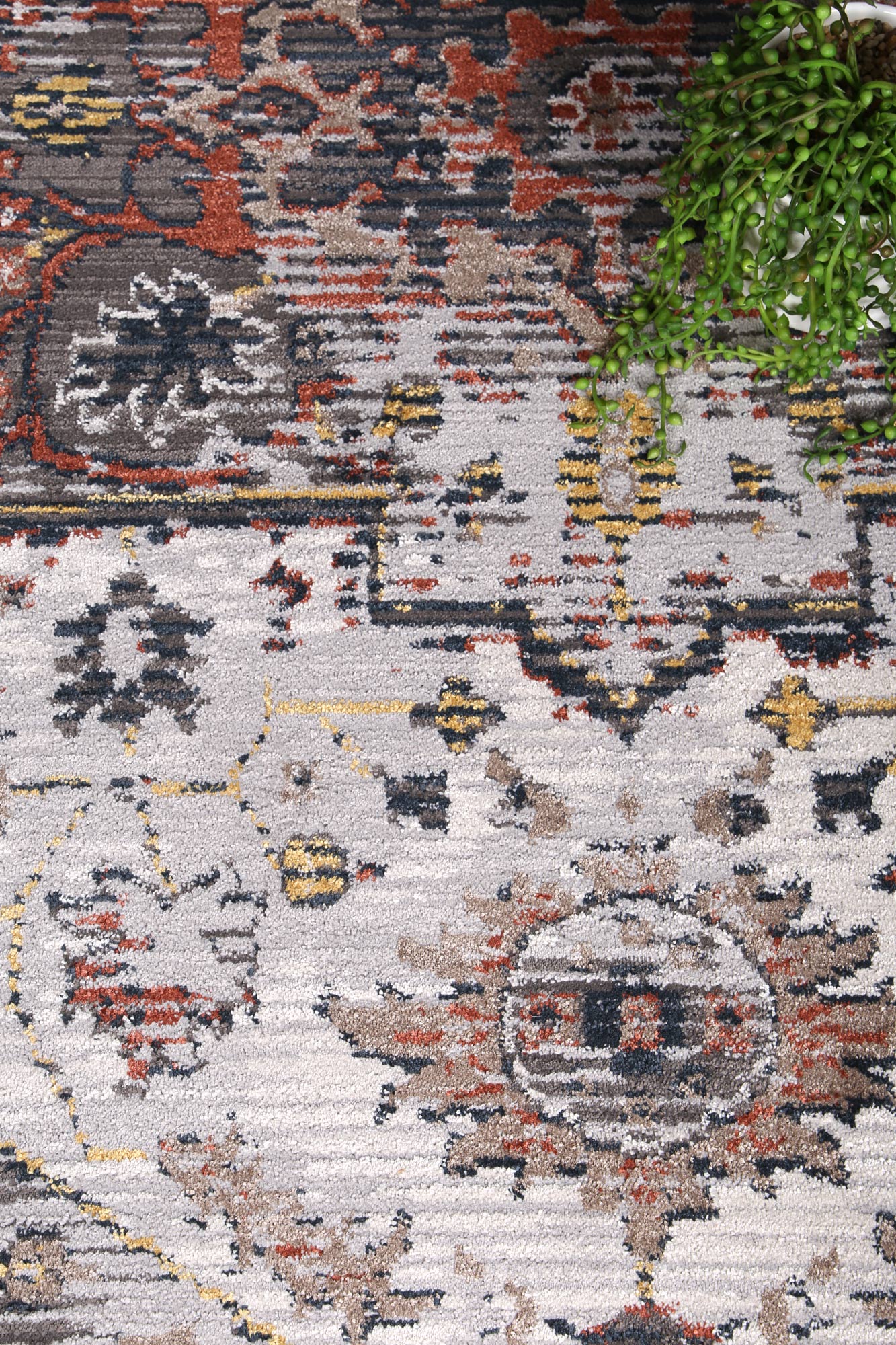 Havana Terra blue Traditional transitional Rust Multi Rug
