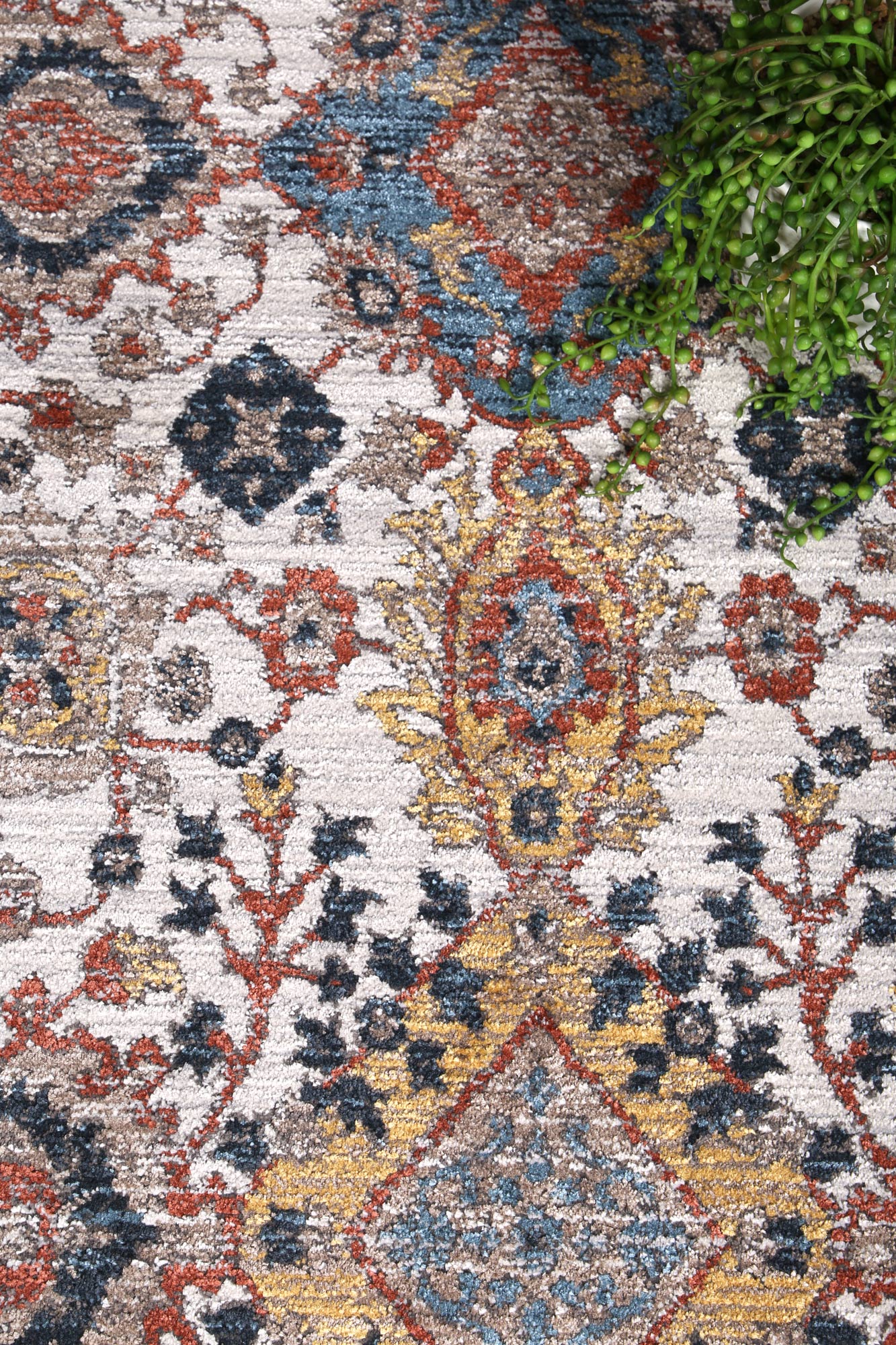 Havana Terra blue mixed Transitional Multi 160 x 220 cm