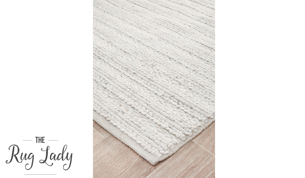Harvey Ivory Textured Wool Rug