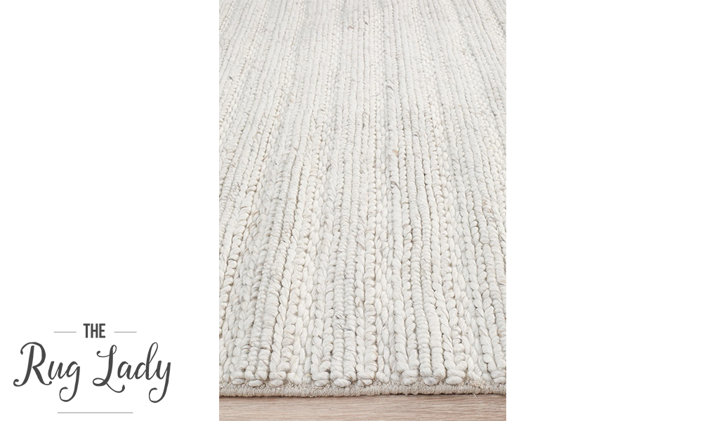 Harvey Ivory Textured Wool Rug