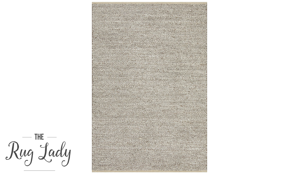 Harvey Natural Beige Textured Wool Rug
