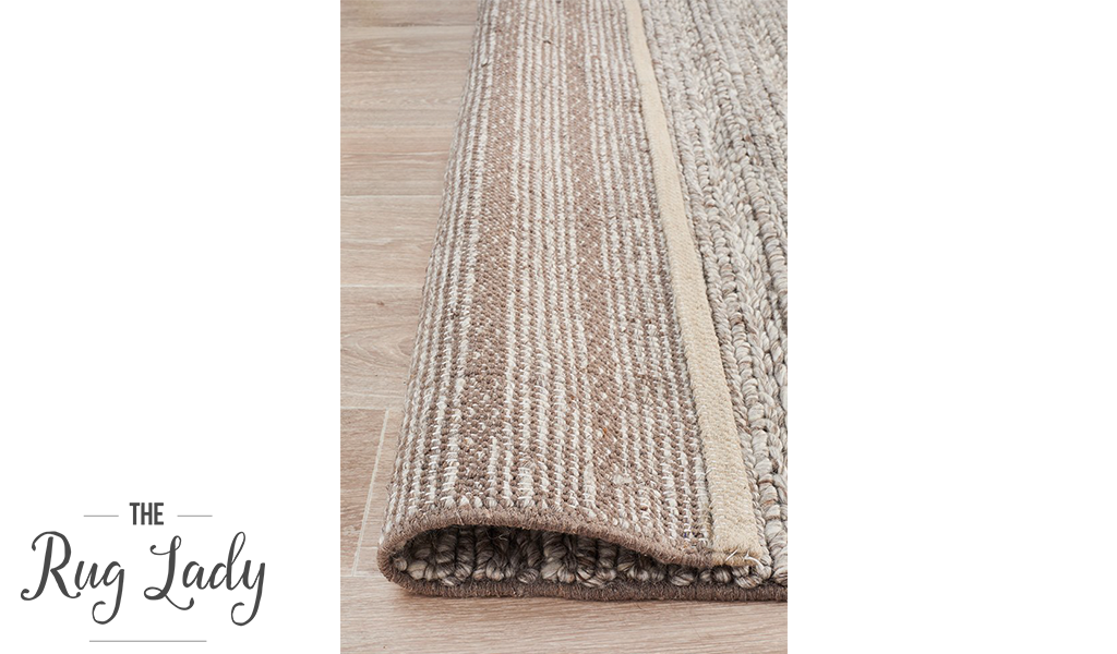 Harvey Natural Beige Textured Wool Rug