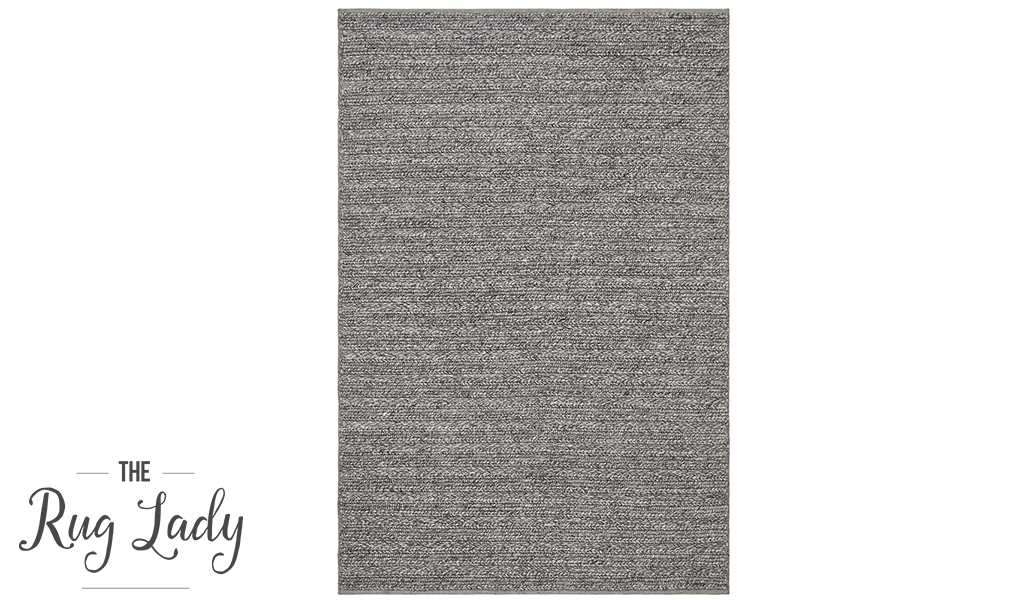 Harvey Grey Textured Wool Rug