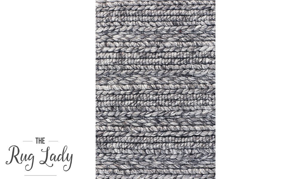 Harvey Grey Textured Wool Rug