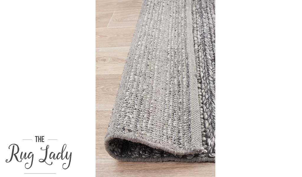Harvey Grey Textured Wool Rug
