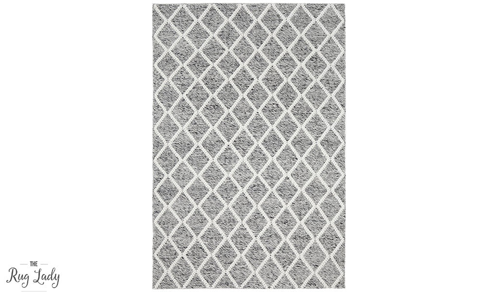 Harriet Grey Hand Woven Wool Rug