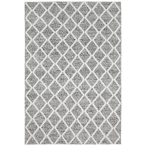 Harriet Grey Hand Woven Wool Rug