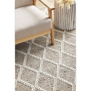 Harriet Natural Hand Woven Wool Rug
