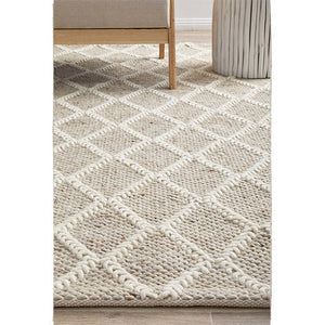 Harriet Natural Hand Woven Wool Rug