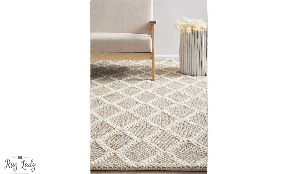 Harriet Natural Hand Woven Wool Rug