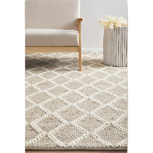Harriet Natural Hand Woven Wool Rug