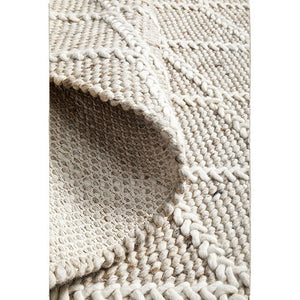 Harriet Natural Hand Woven Wool Rug
