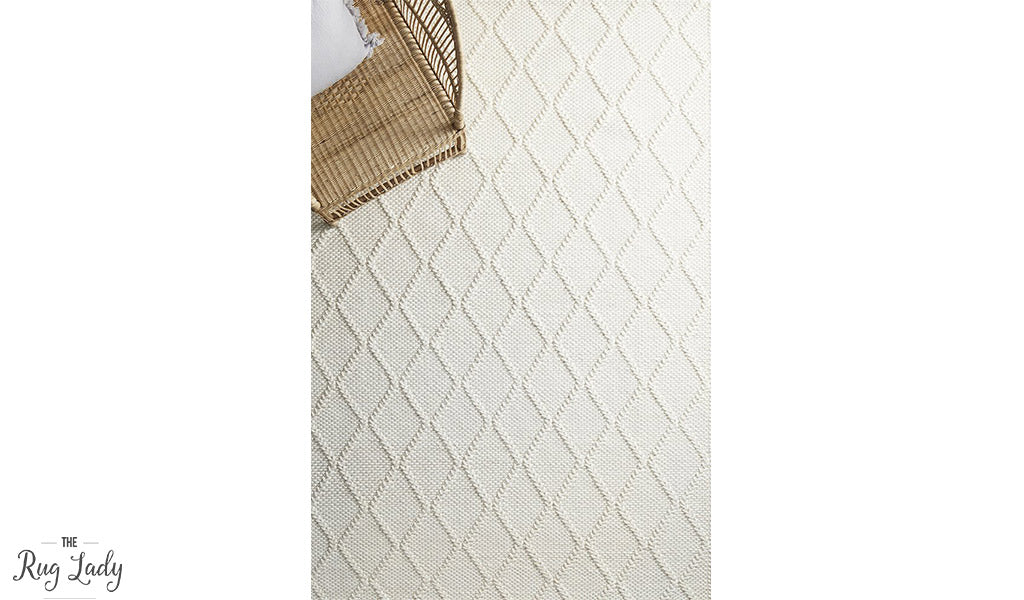 Harriet Ivory Hand Woven Wool Rug