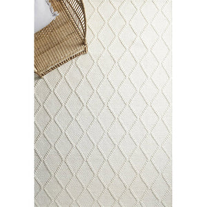 Harriet Ivory Hand Woven Wool Rug