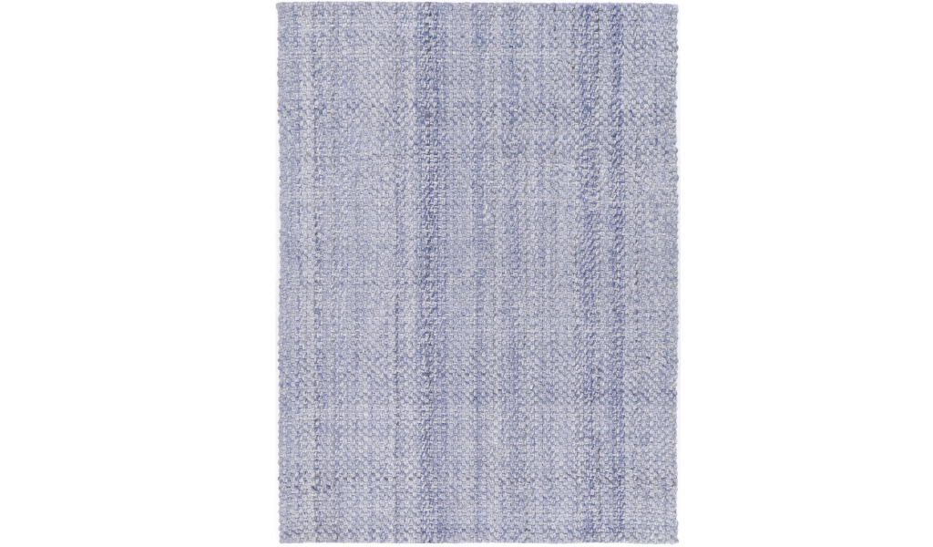Halo Blue Weave Pattern Wool Blend Rug