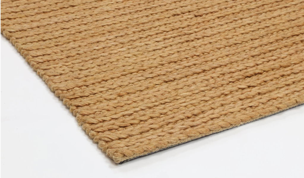 Halo Copper Braided Pattern Wool Blend Rug