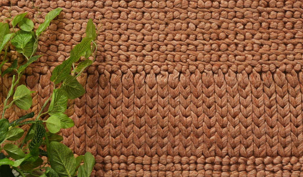 Halo Copper Multi Pattern Wool Blend Rug