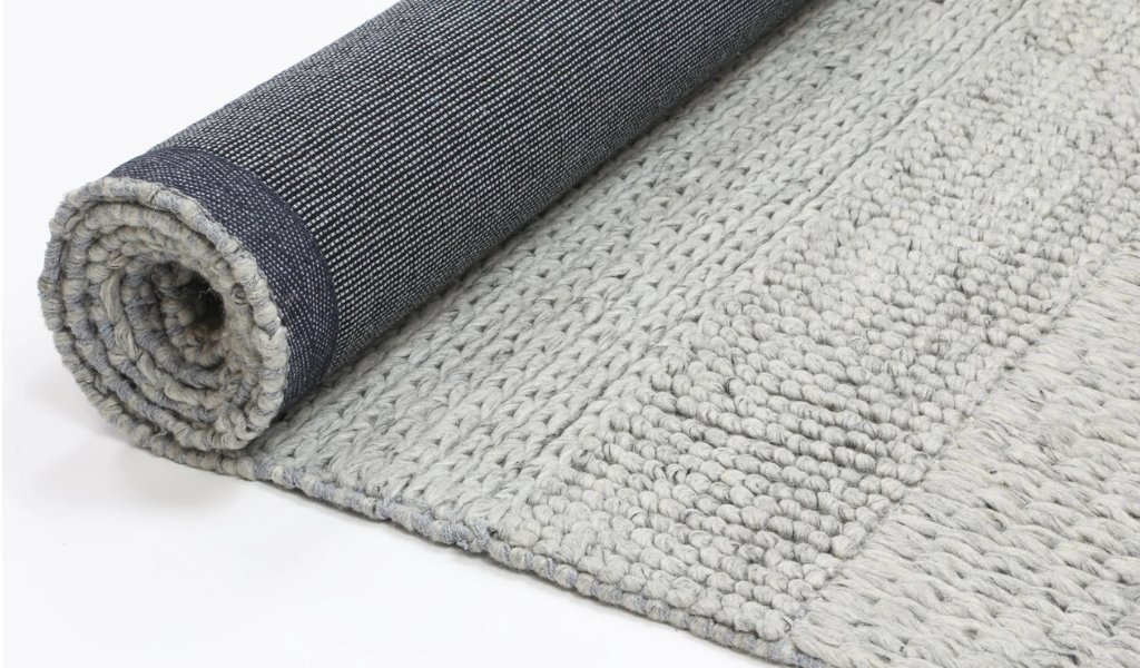 Halo Grey Multi Pattern Wool Blend Rug