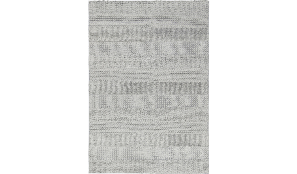 Halo Grey Multi Pattern Wool Blend Rug