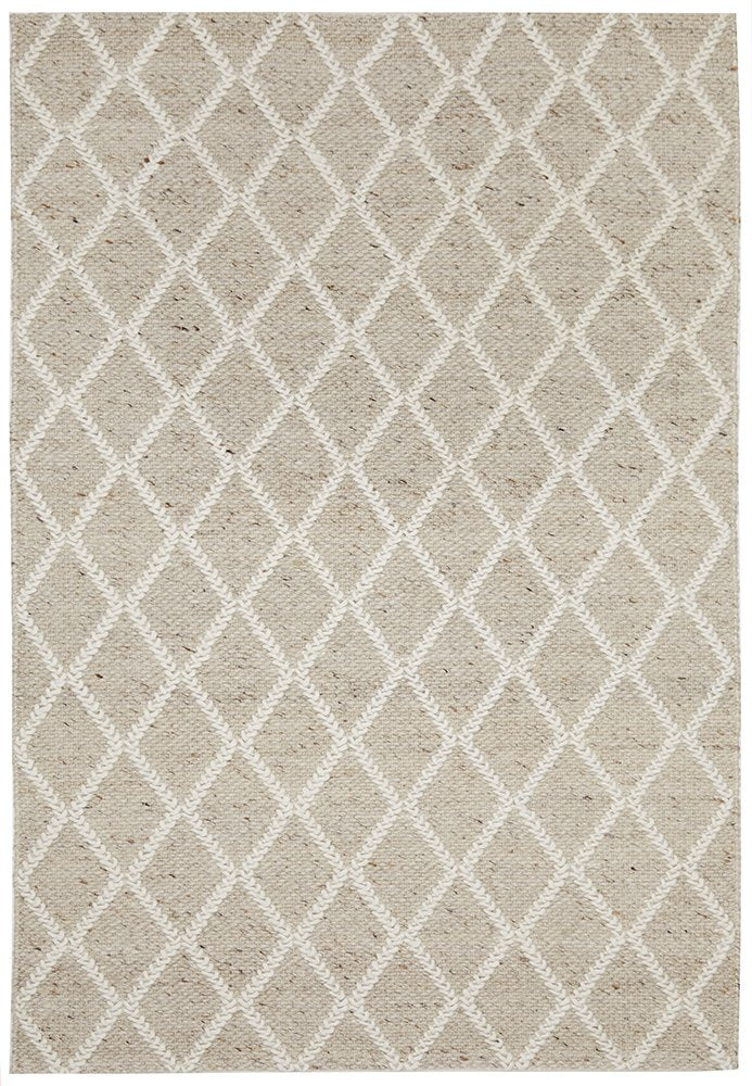 Harriet Natural Hand Woven Wool Rug