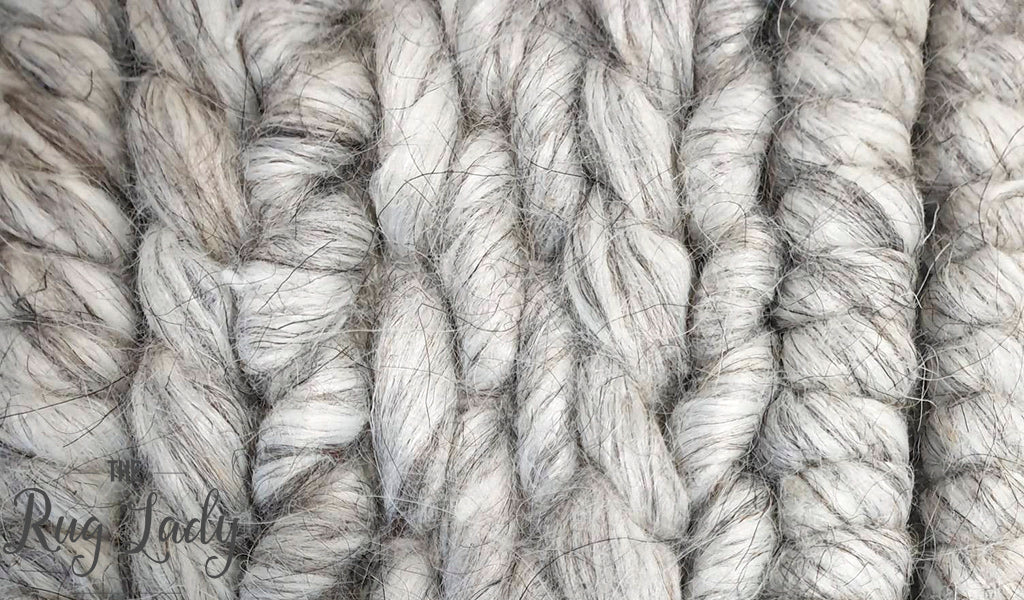 Harvey Silver Textured Wool Rug
