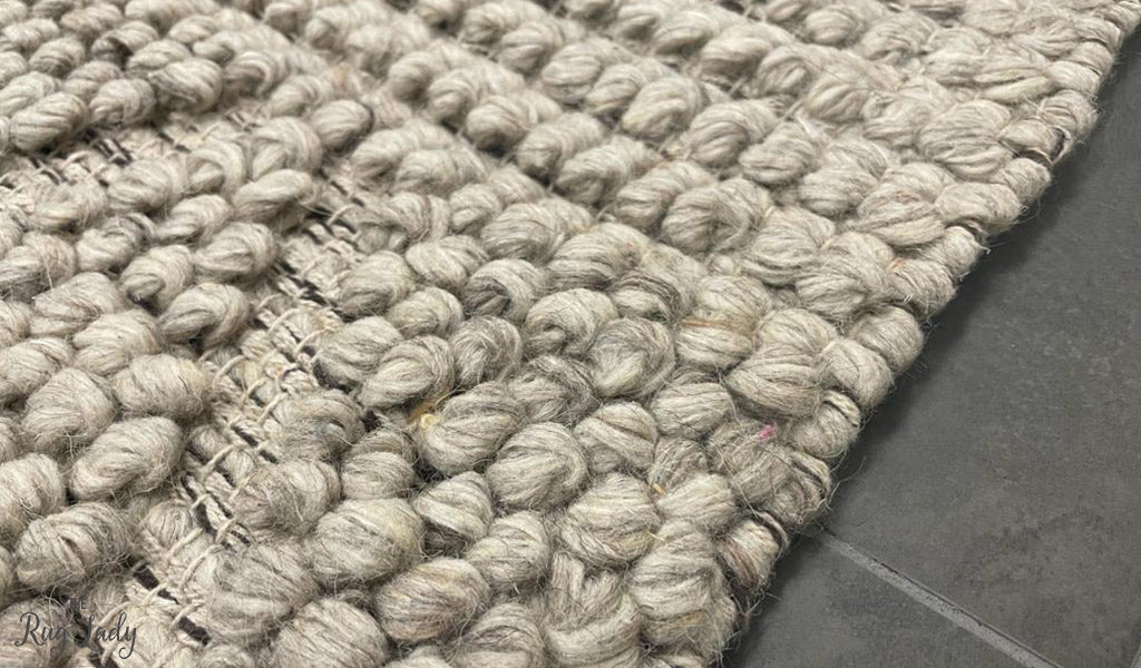Halli Grey Hand-Woven Wool Rug