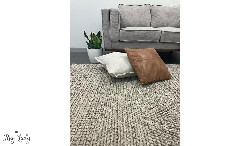 Halli Grey Hand-Woven Wool Rug