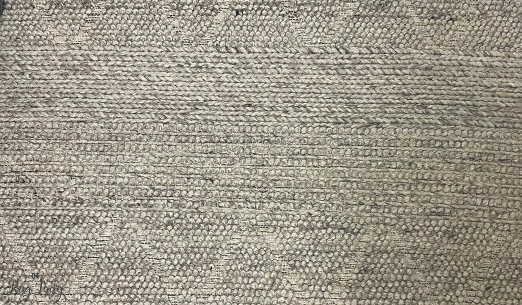Halli Grey Hand-Woven Wool Rug