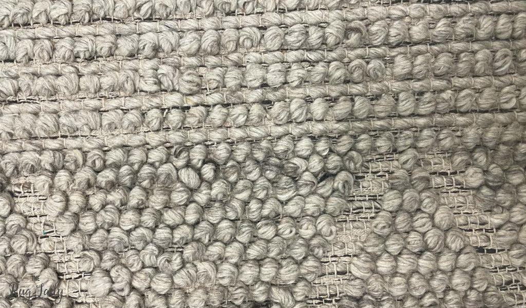 Halli Grey Hand-Woven Wool Rug