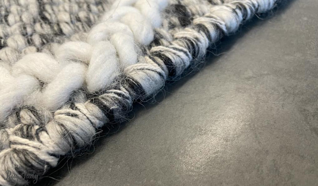 Harriet Grey Hand Woven Wool Rug