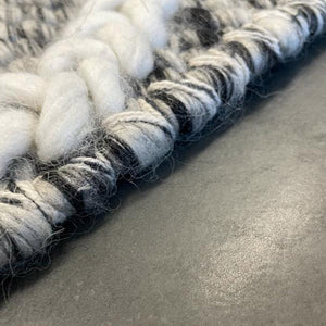 Harriet Grey Hand Woven Wool Rug
