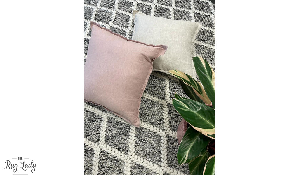 Harriet Grey Hand Woven Wool Rug