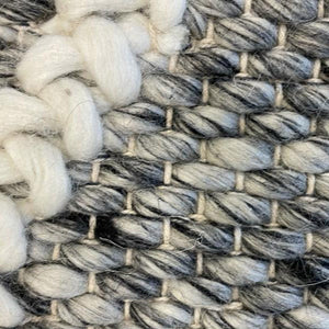 Harriet Grey Hand Woven Wool Rug