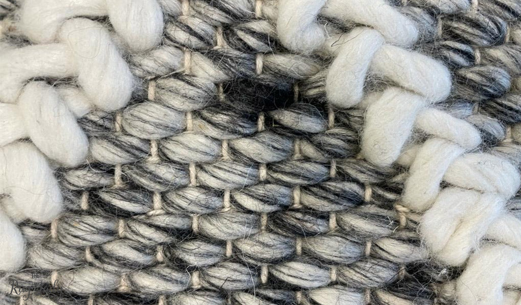 Harriet Grey Hand Woven Wool Rug