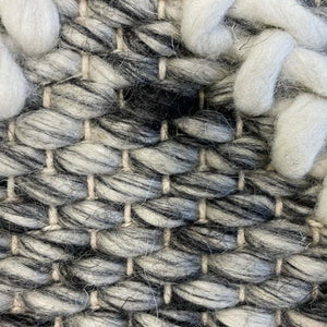 Harriet Grey Hand Woven Wool Rug