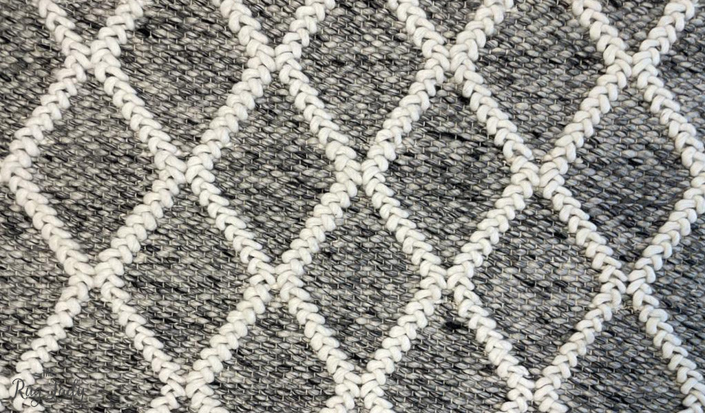 Harriet Grey Hand Woven Wool Rug