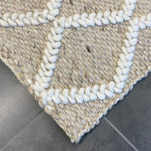 Harriet Natural Hand Woven Wool Rug