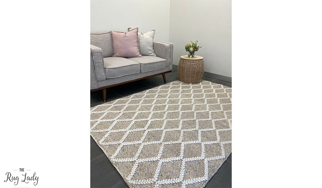 Harriet Natural Hand Woven Wool Rug