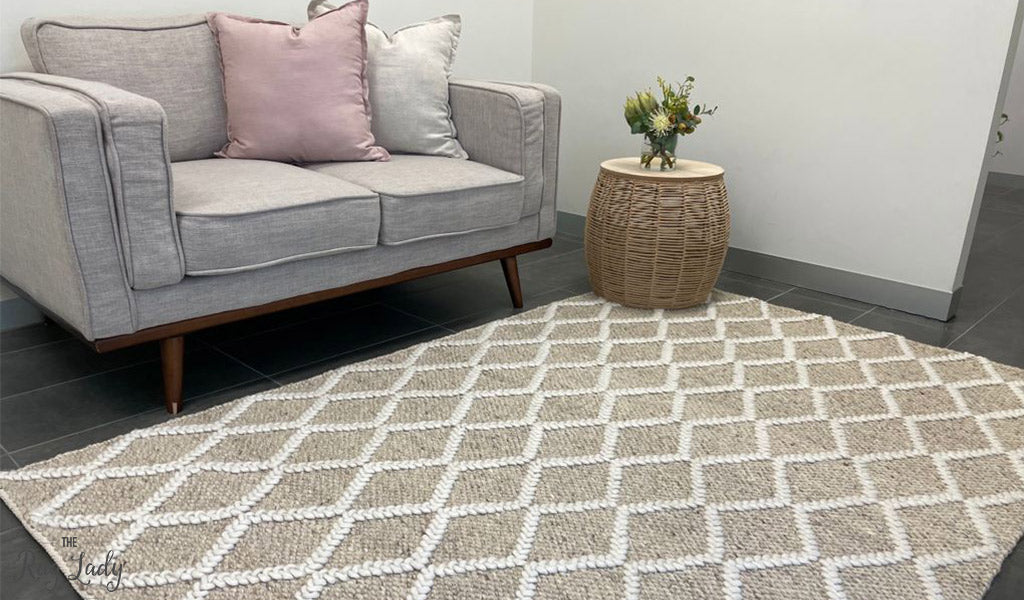 Harriet Natural Hand Woven Wool Rug
