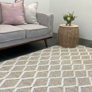 Harriet Natural Hand Woven Wool Rug