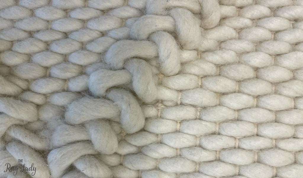Harriet Ivory Hand Woven Wool Rug